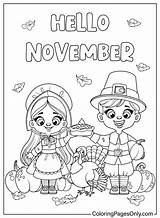Calendar November Coloring 2020 Woojr Kids Printable Woo Jr Activities  sketch template