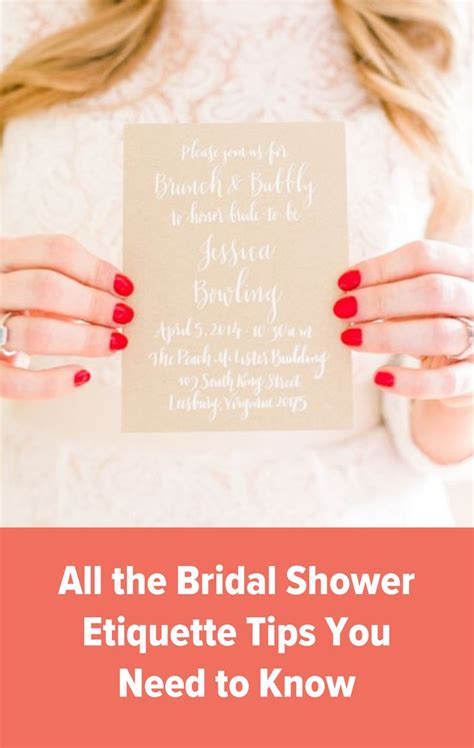 All the Bridal Shower Etiquette Tips You Need to Know | Bridal shower cocktails, Bridal shower ...