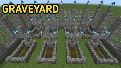 How To Build A GraveYard In Minecraft - YouTube