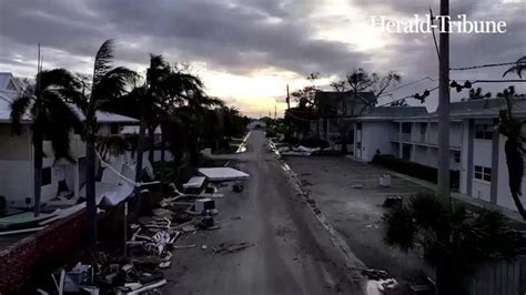 Hurricane Milton aftermath in Venice, Florida captured in drone video