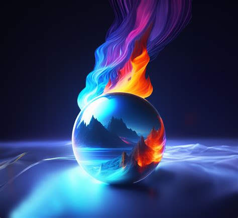 ArtStation - Flaming sphere