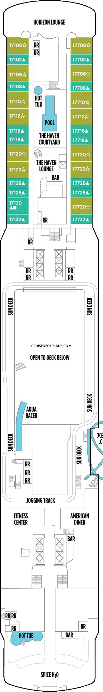 Norwegian Joy Deck Plans - Cabin Diagrams - Pictures