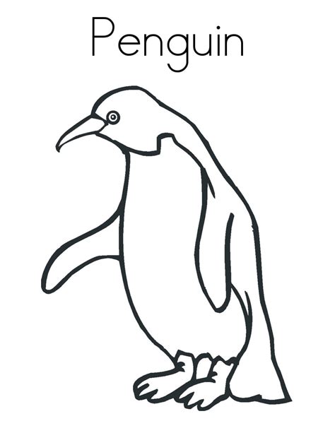 Penguin Coloring Pages Free Printable