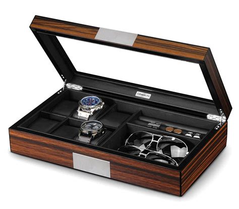 Buy Lifomenz CoLifomenz Co Watch Jewelry Box for Men 6 Slot Watch Box,6 ...