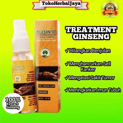 Olesin id Minyak Ginseng Olesin Treatment Alami Atasi Dan Cegah Benjolan Kelenjar Getah Bening ...