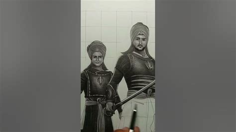 Drawing Chaar Sahibzade 🙏 #shorts #viral #art - YouTube