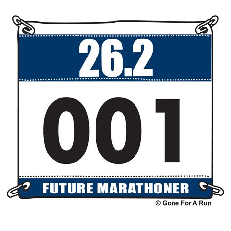 Printable Marathon Number