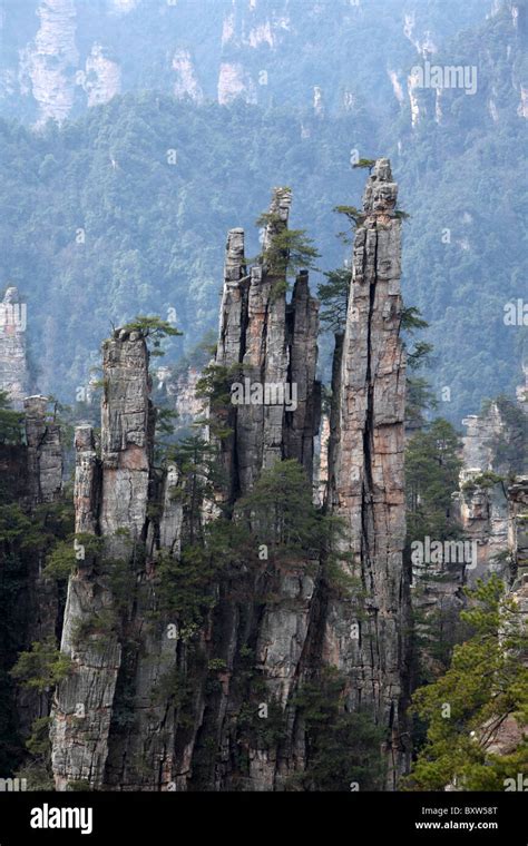 Zhangjiajie National Forest Park, Wulingyuan Scenic Area, China, Hunan ...