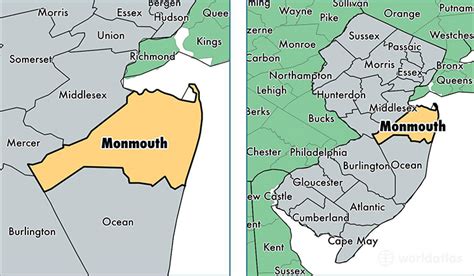 Monmouth County, New Jersey / Map of Monmouth County, NJ / Where is ...