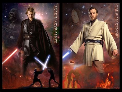 Anakin vs Obi Wan Wallpaper - WallpaperSafari | Star wars artwork, Star wars images, Star wars ...