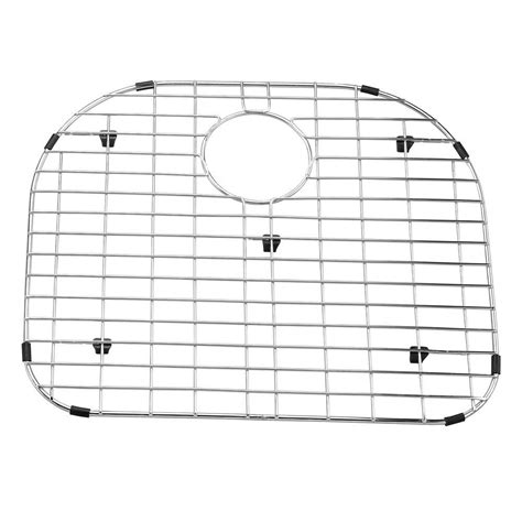 Yosemite Home Decor 19 in. x 16 in. Stainless Steel Sink Grid with Black Rubber Feet-BG5448B ...