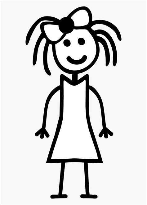 Little Girl Clipart Stick Figures