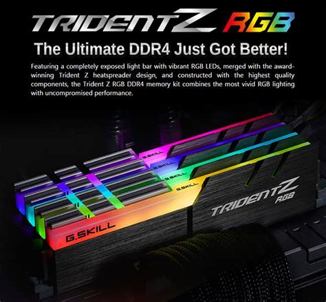 RAM Gskill Trident Z RGB DDR4 16GB(2x8GB) | Tốc độ 3000 Mhz | Độ trễ ...