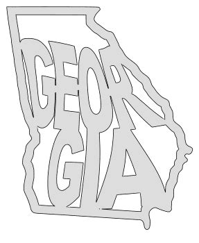 Georgia Outline Svg Cut Files