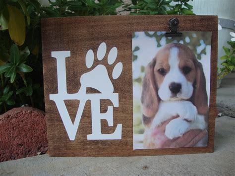 Dog Picture Frame Paw Print Picture Frame Dog Lover Gift