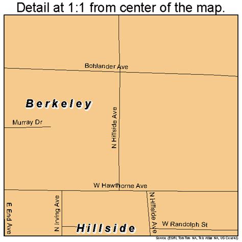 Berkeley Illinois Street Map 1705404