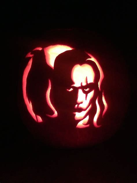 Eric Draven from The Crow pumpkin! So much fun to make! | Halloween pumpkin stencils, Halloween ...