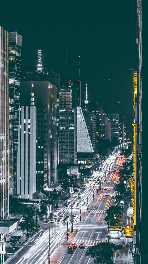 City Night View Urban Street Android wallpaper - Android HD wallpapers