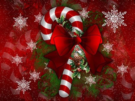 CANDY CANES, red, candy, stripes, christmas, snowflakes, canes, HD wallpaper | Peakpx