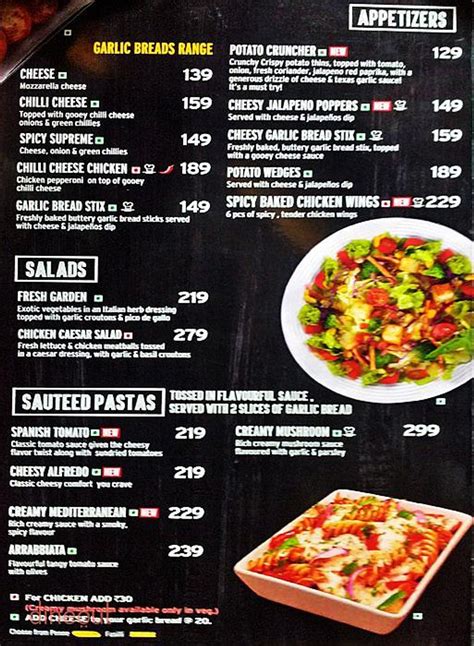 Menu of Pizza Hut, Industrial Area Phase 1, Chandigarh | Dineout