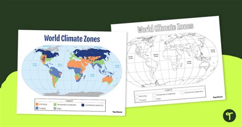 Printable World Climate Map