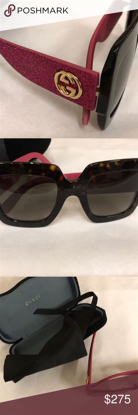 Gucci Pink Glitter Sunglasses😍🕶🌸 | Sunglasses, Gucci, Sunglasses accessories