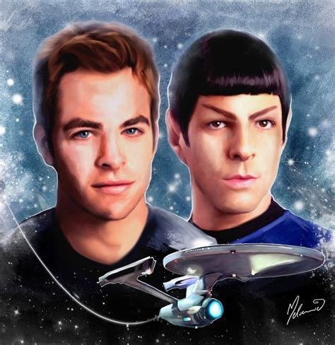 Kirk & Spock - Spirk Fan Art (10302225) - Fanpop