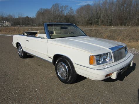 1986 Chrysler Lebaron Only 19k Miles Mark Cross Convertible 2.2L ...