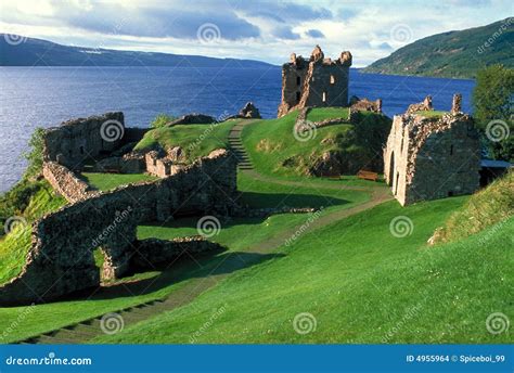 Castle by Loch Ness stock photo. Image of counties, loch - 4955964