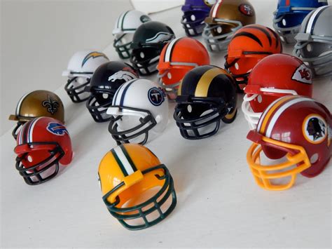 Cascos de la NFL coleccionables en miniatura Plástico con | Etsy