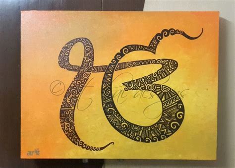 a painting on a wall with the number sixty written in cursive writing