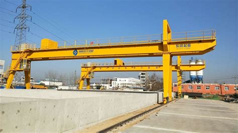 Outdoor Industrial Gantry Crane Marble Loading Double Girder Rail Mounted