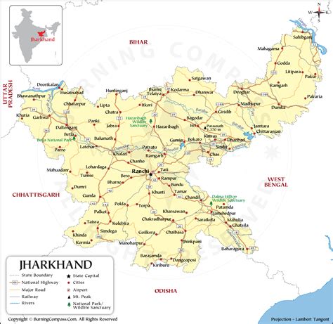 Jharkhand Map HD