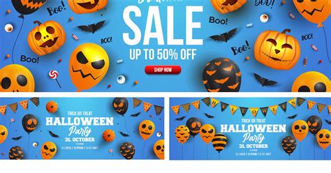 Halloween Party Banner template by graphics4u on Envato Elements