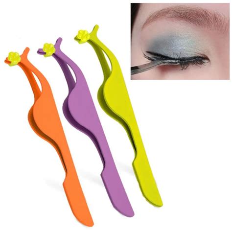 New 1PC Professional Stainless steel Eyelash curler False Eyelashes Extension Applicator Remover ...