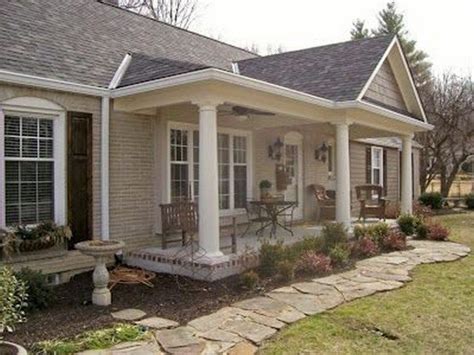 Great Front Porch Addition Ranch Remodeling Ideas (14) | Front porch addition, Porch addition ...