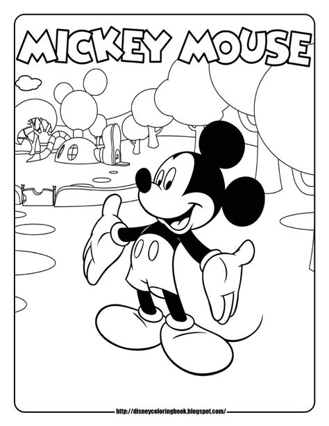 Free Mickey Mouse Clubhouse Printable Color Pages - SalvatoretuJohnson