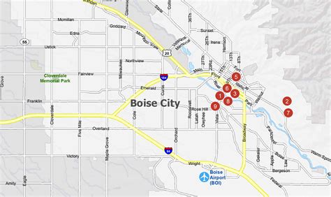 Map of Boise, Idaho - GIS Geography