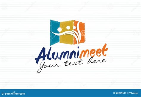 Alumni Meet Logo Design Royalty Free Stock Images - Image: 28269619