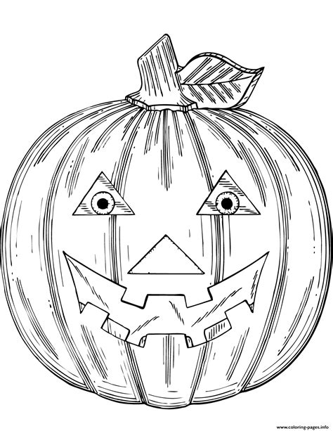Printable Jack O Lantern Coloring Pages Let Your Imagination Run Wild As You Choose The Perfect ...