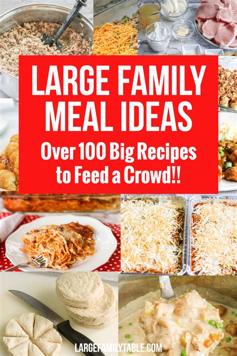 large-family-meal-ideas-recipes-to-feed-a-crowd - Large Family Table