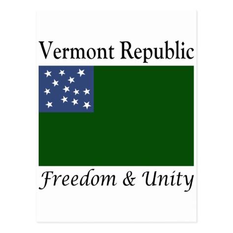 Vermont Republic Postcard | Zazzle