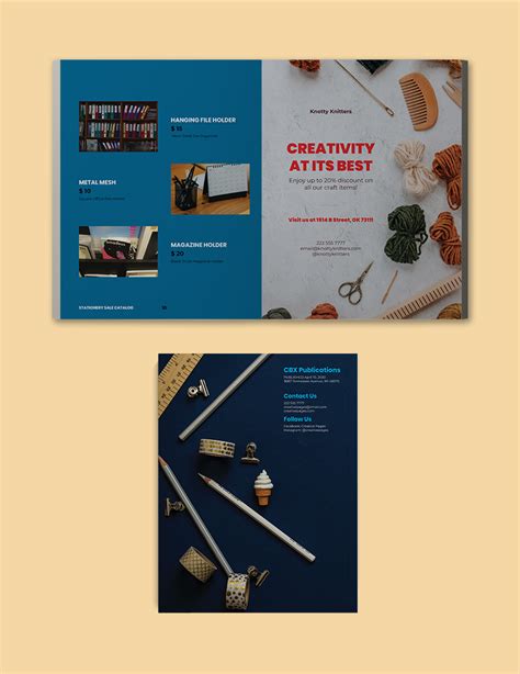 Stationery Sale Catalog Template in Word, InDesign, PSD, PDF ...