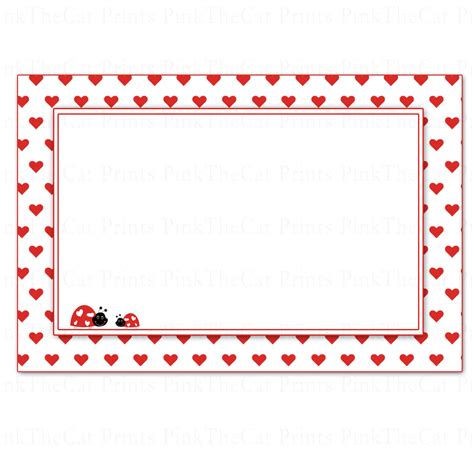 Printable Blank Valentines Love Day Note and 13 similar items