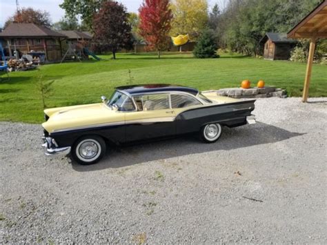 1957 Ford Fairlane 500 2 door hardtop original colors inca gold and raven black - Classic Ford ...