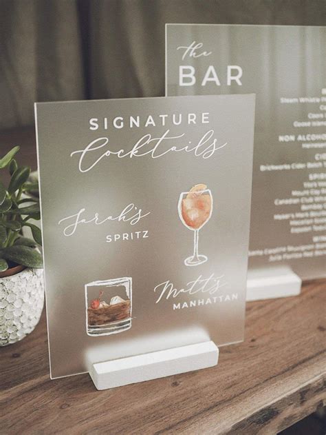 10 Creative Ideas to Update Your Acrylic Wedding Signs in 2021 - Elegantweddinginvites.com Blog