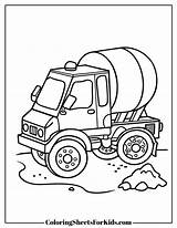 Cement Mixer Coloring Pages Free Print & Downloads  Sheets sketch template
