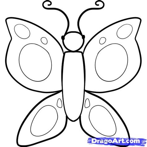 Cartoon Butterfly Drawing Easy For Kids - How To Draw A Cartoon Butterfly / 16 18cm kids foam ...