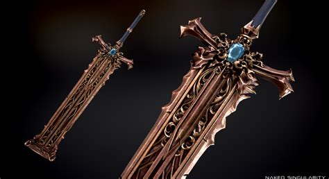 [Swords] Dark fantasy Greatsword - Two-handed sword - Heavy sword in ...