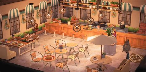 Animal Crossing Cafe, Animal Crossing Pocket Camp, Outdoor Cafe, Outdoor Decor, Courtyard Cafe ...